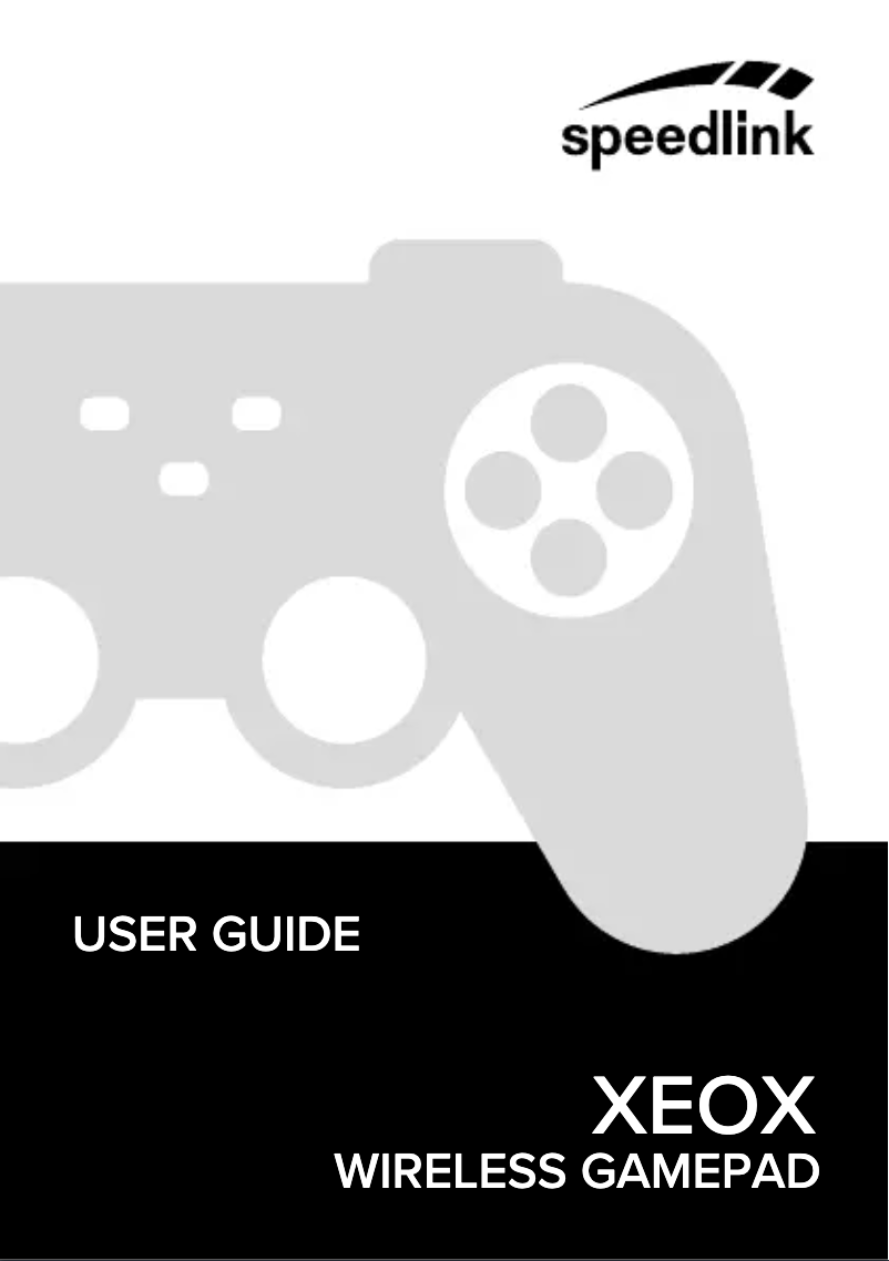 Page n°1 - Manuel utilisateur Speed-Link Xeox SL-6566-BK-01