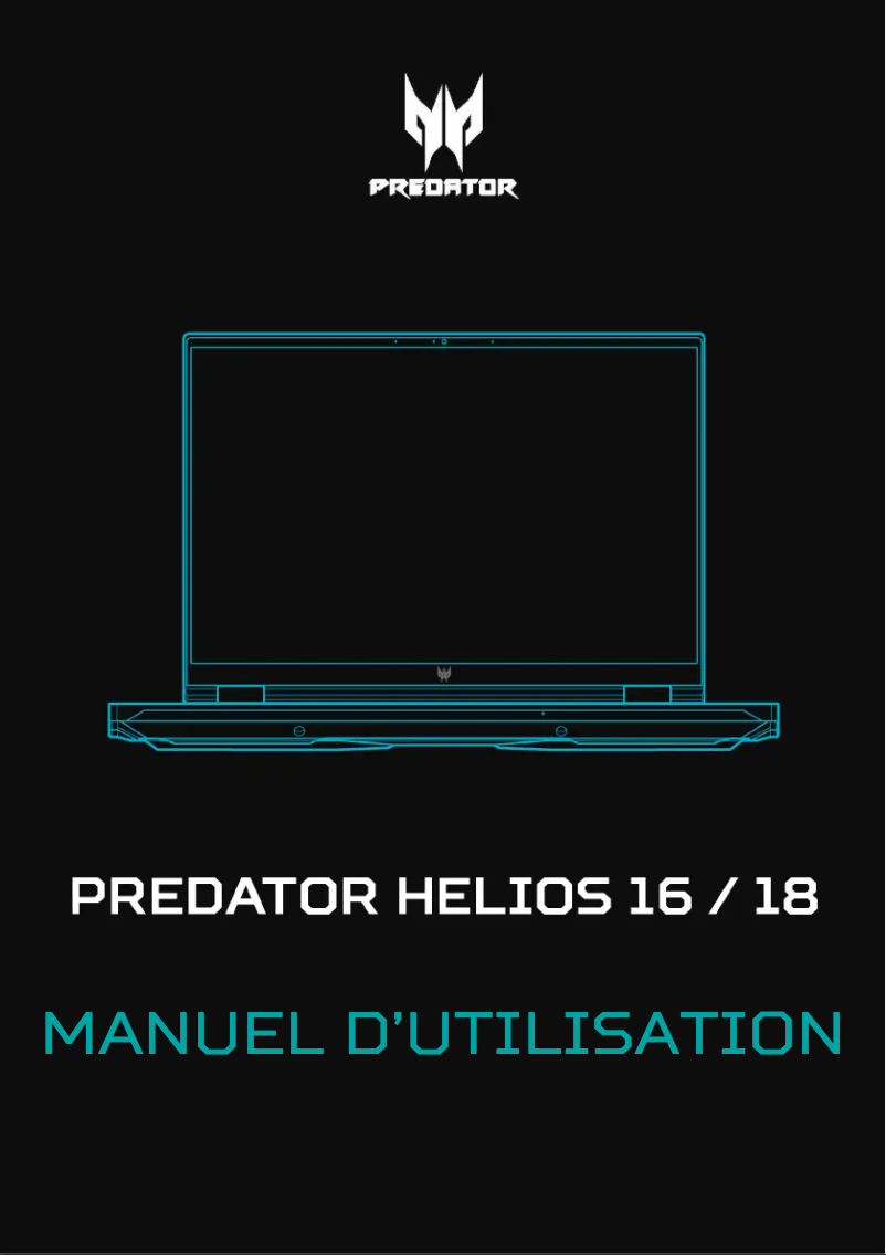 Page 1 de la notice Manuel utilisateur Acer Predator Helios 16