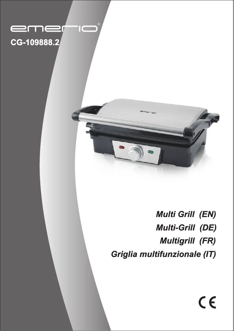 Image de la première page du manuel de l'appareil CG-109888.2