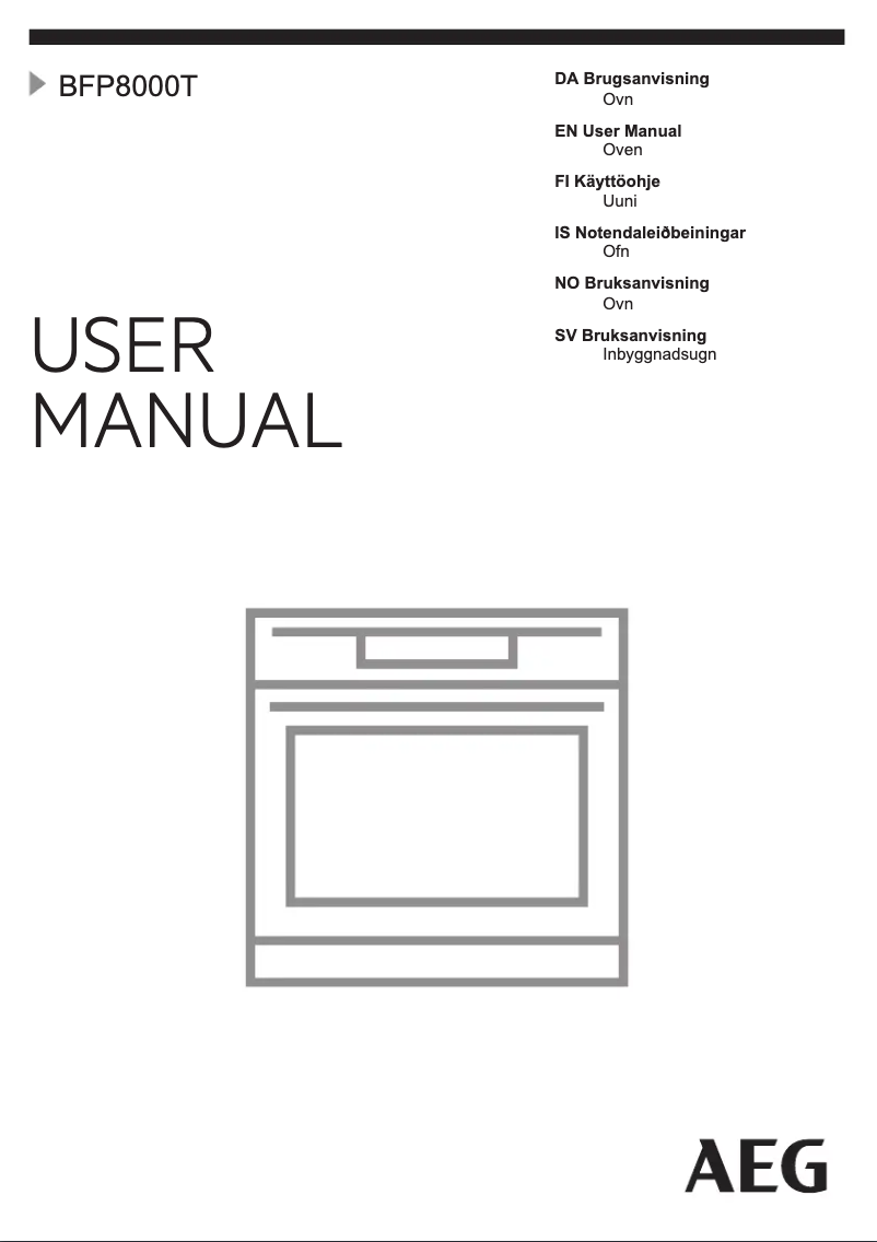 Page 1 de la notice Manuel utilisateur AEG BFP8000T