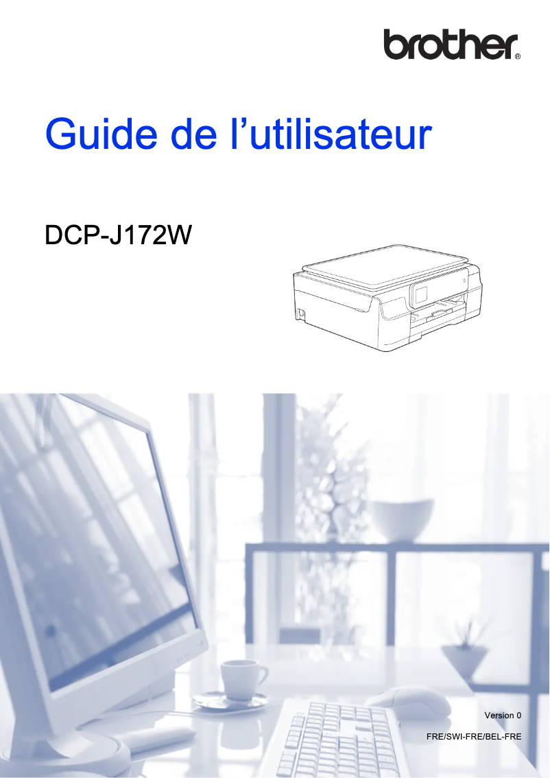 Image de la première page du manuel de l'appareil DCP-J172W