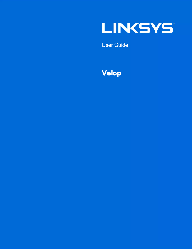 Página 1 del manual Manual de usuario Linksys Velop AC4800