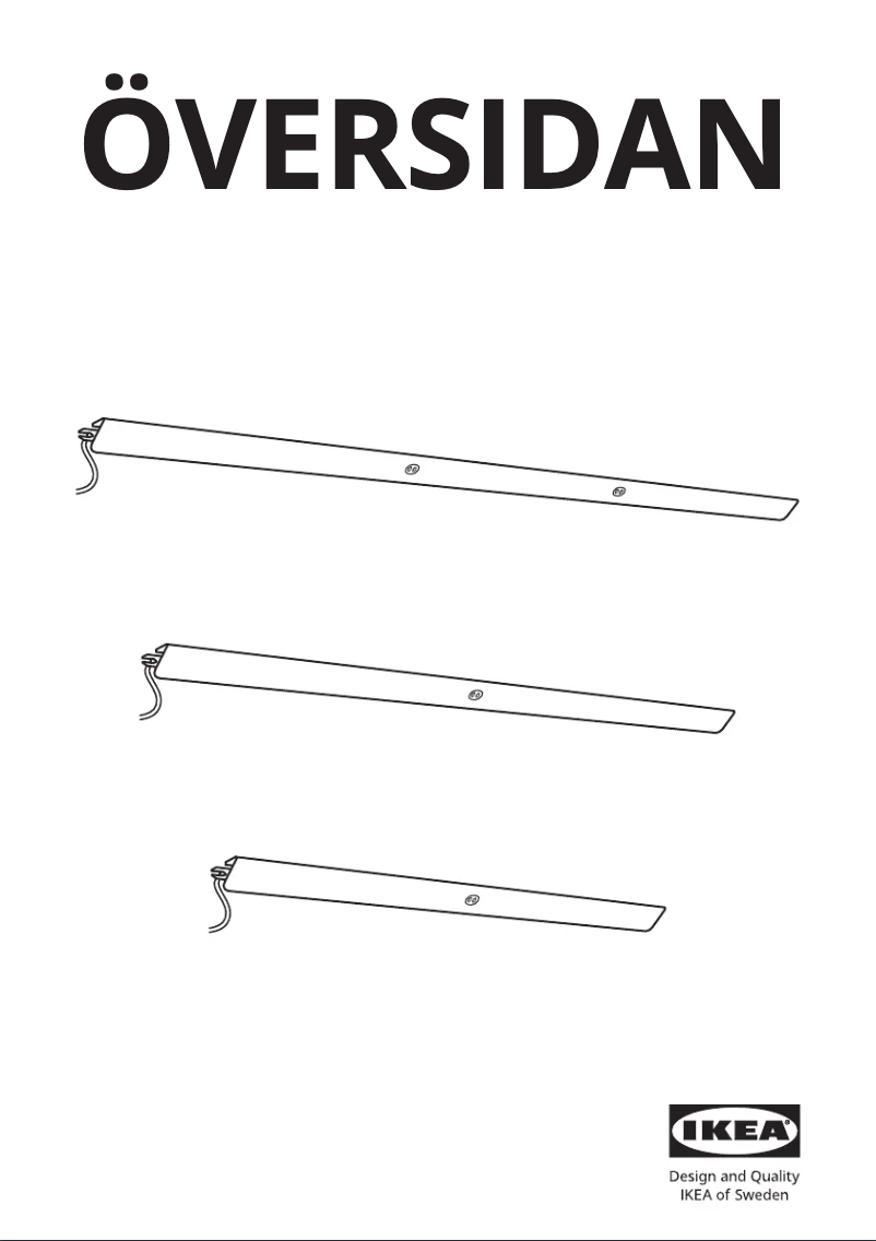 Página 1 del manual Manual de usuario Ikea ÖVERSIDAN 105.290.86