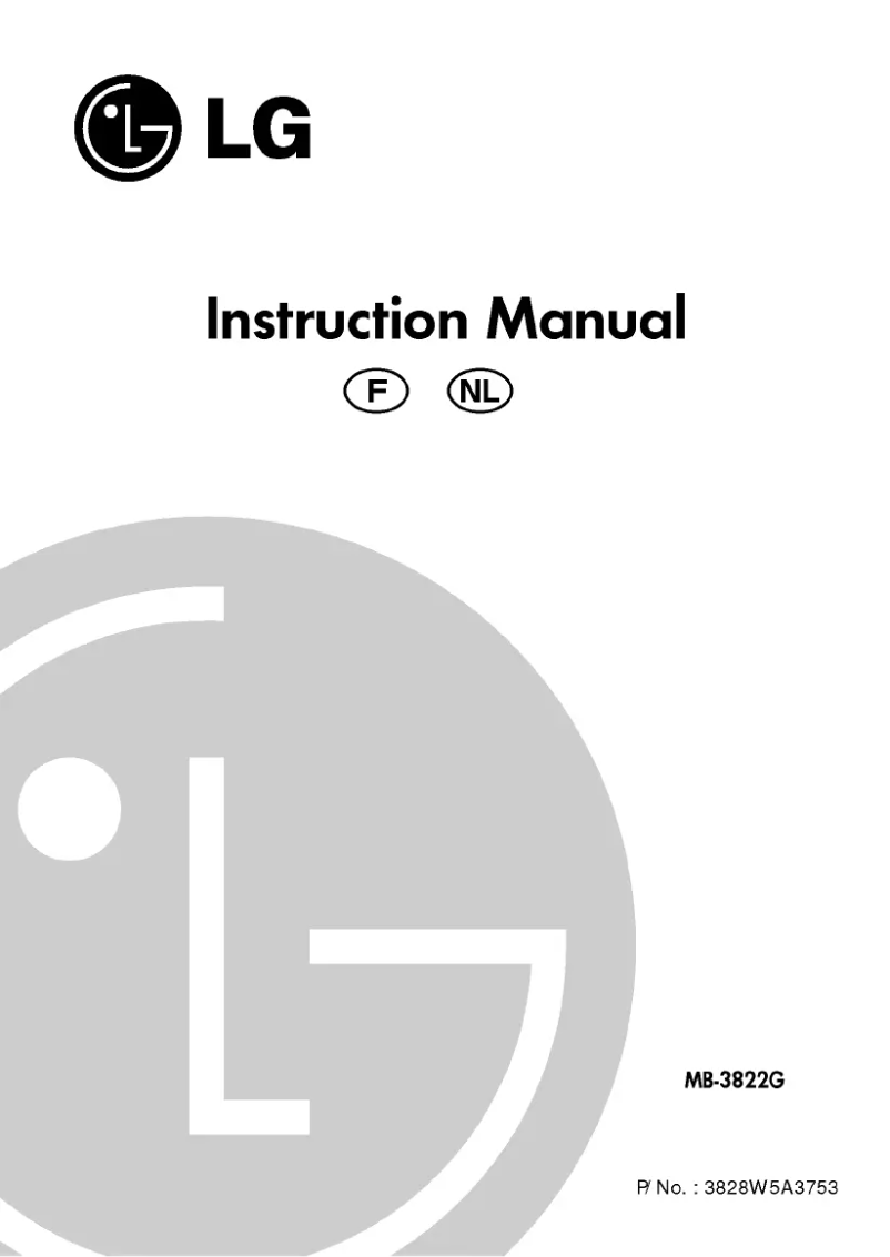Page n°1 - Manuel utilisateur LG MB-3822G