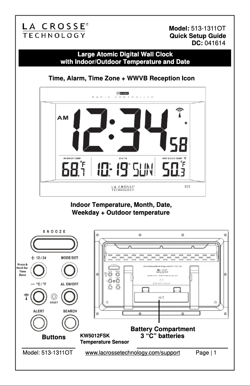 Image de la première page du manuel de l'appareil 513-1311OT