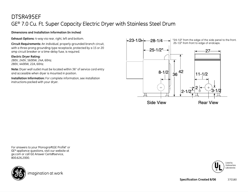Image de la première page du manuel de l'appareil DTSR495EFGG