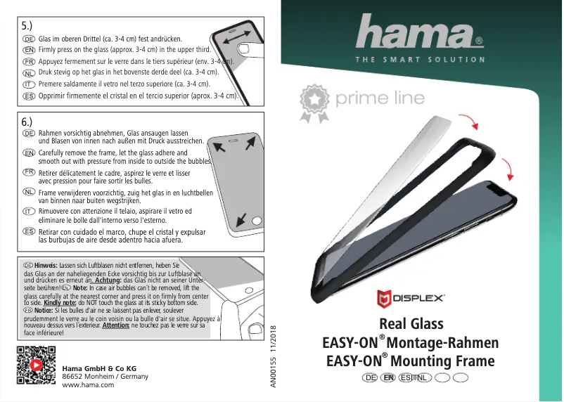 Page 1 de la notice Manuel utilisateur Hama 124443