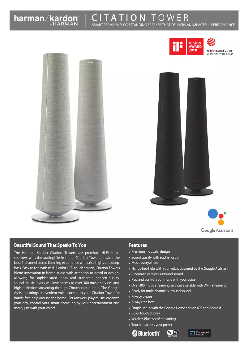 Image de la première page du manuel de l'appareil Citation Tower