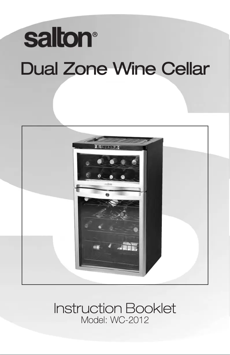 Imagen de la primera página del manual del dispositivo WC-2012