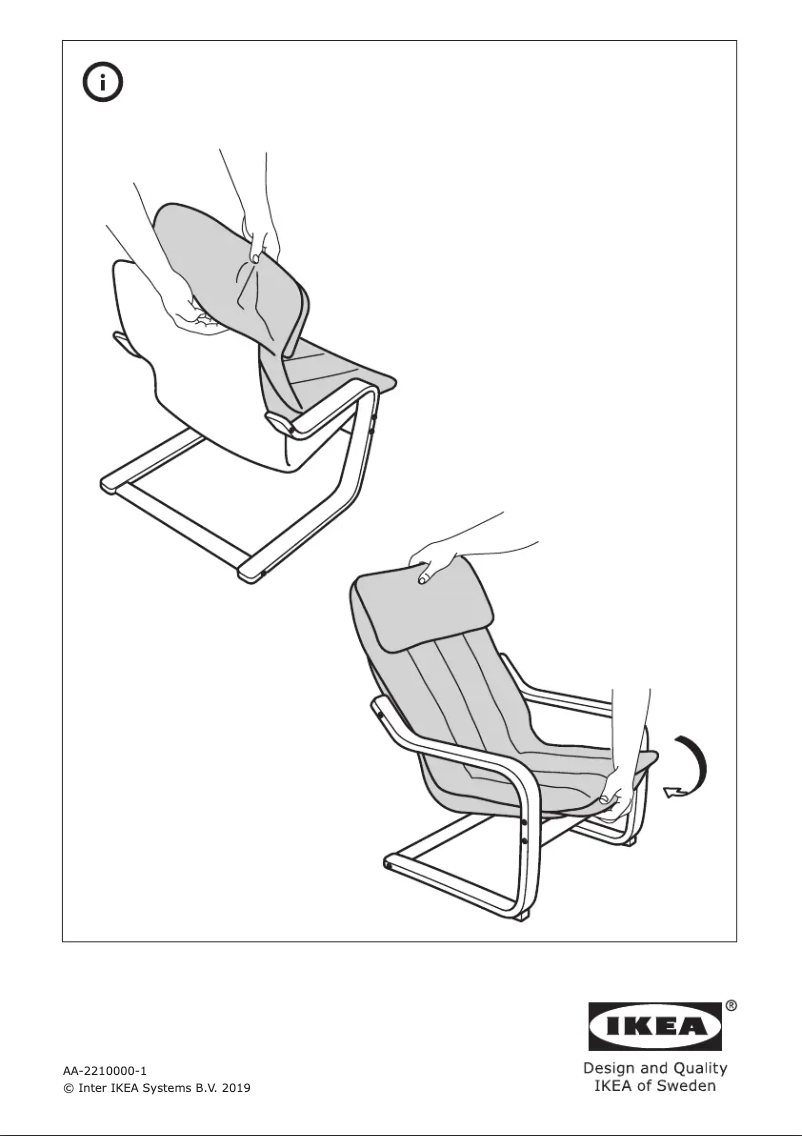 Image de la première page du manuel de l'appareil POÄNG 604.696.74