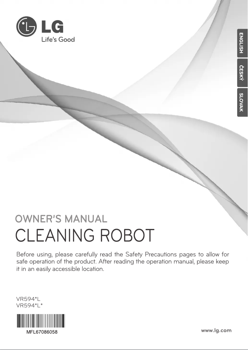 Page n°1 - Manuel utilisateur LG VR5942L