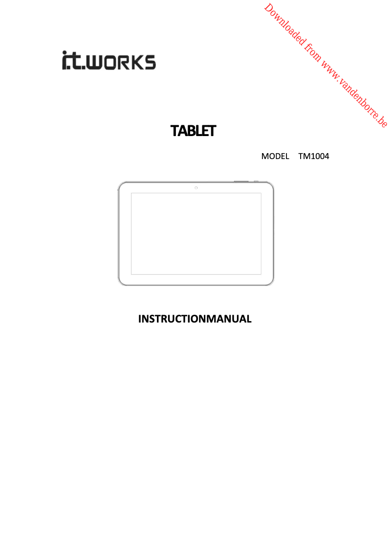 Page 1 de la notice Manuel utilisateur IT-Works TM1004
