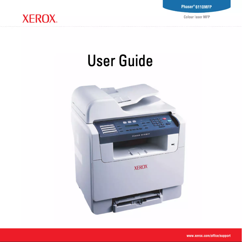 Page 1 de la notice Manuel utilisateur Xerox Phaser 6110MFP