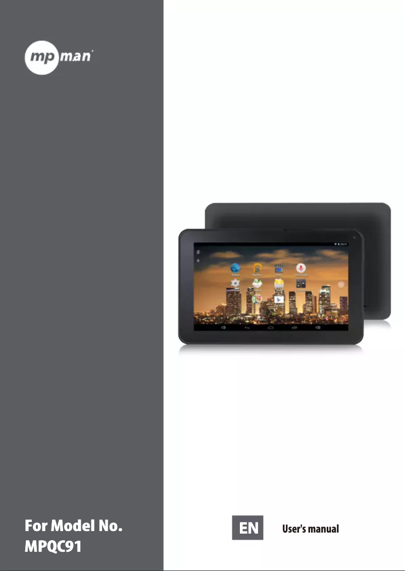 Page n°1 - Manuel utilisateur Mpman MPQC91