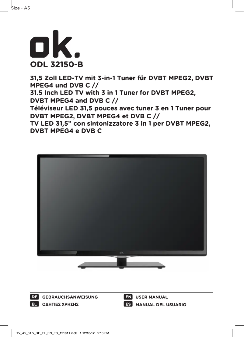 Página 1 del manual Manual de usuario OK ODL 32150-B