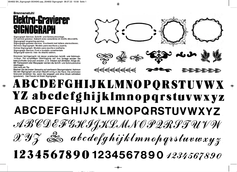 Page 1 de la notice Manuel utilisateur Brennenstuhl Signograph