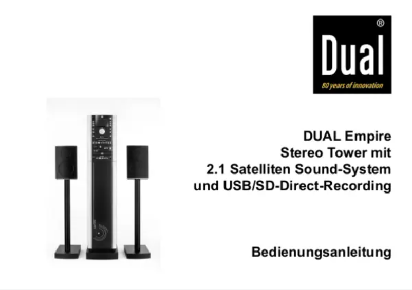 Page 1 de la notice Manuel utilisateur Dual Empire