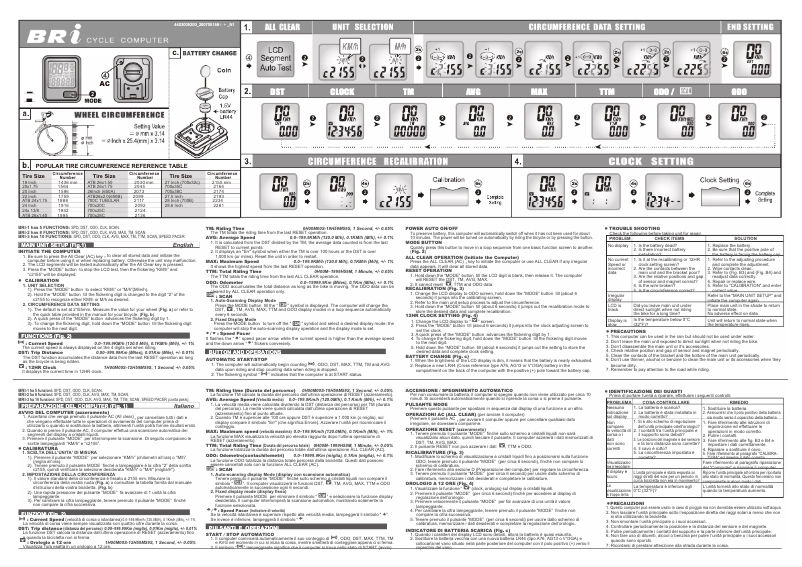 Image de la première page du manuel de l'appareil BRI-3