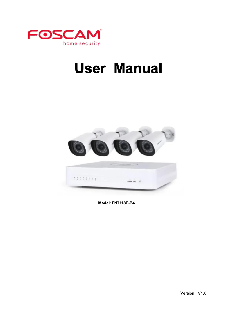 Image de la première page du manuel de l'appareil FN7118E-B4