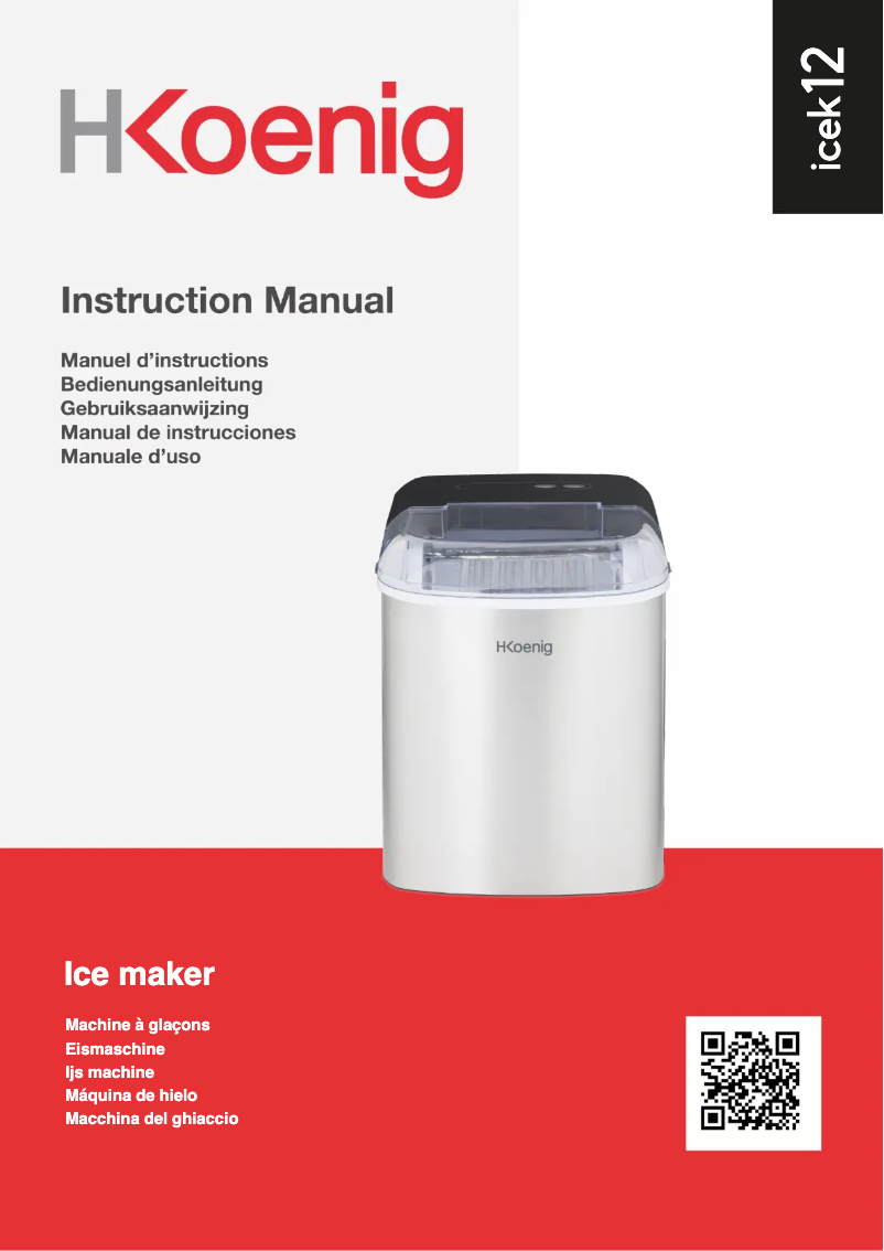 Page n°1 - Manuel utilisateur H.Koenig ICEK12