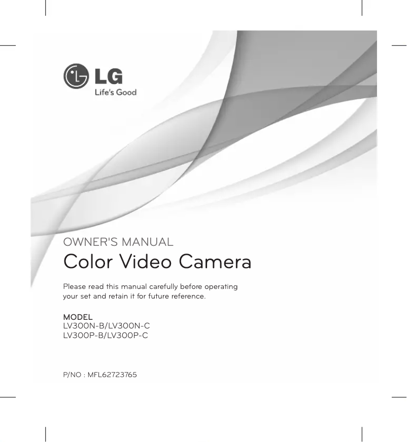 Image de la première page du manuel de l'appareil LV300P-B