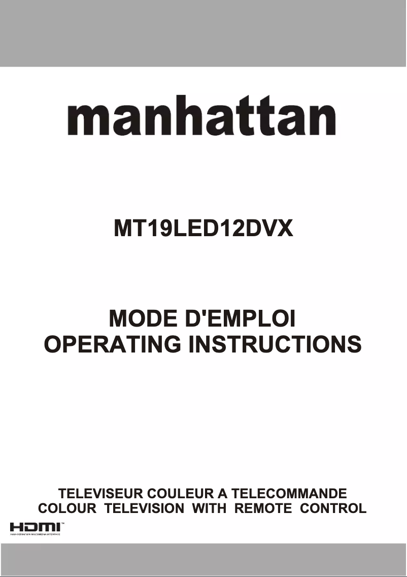Page 1 de la notice Manuel utilisateur Manhattan MT19LED12DVX