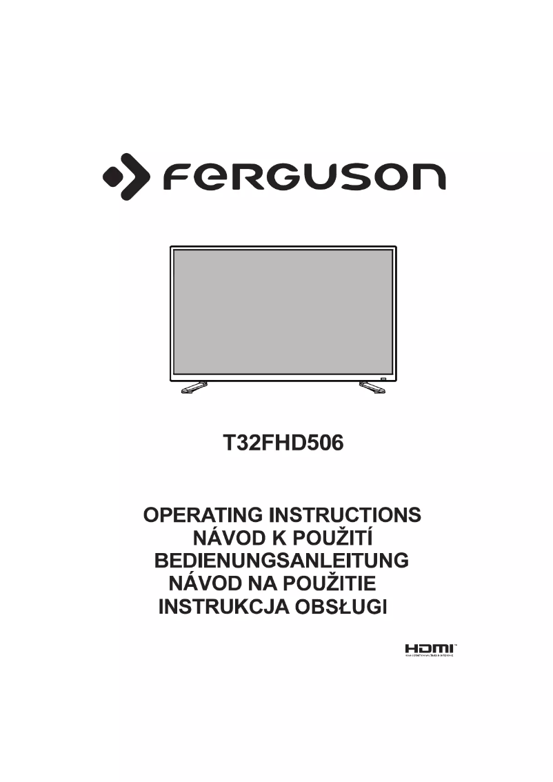 Page 1 de la notice Manuel utilisateur Ferguson T32FHD506