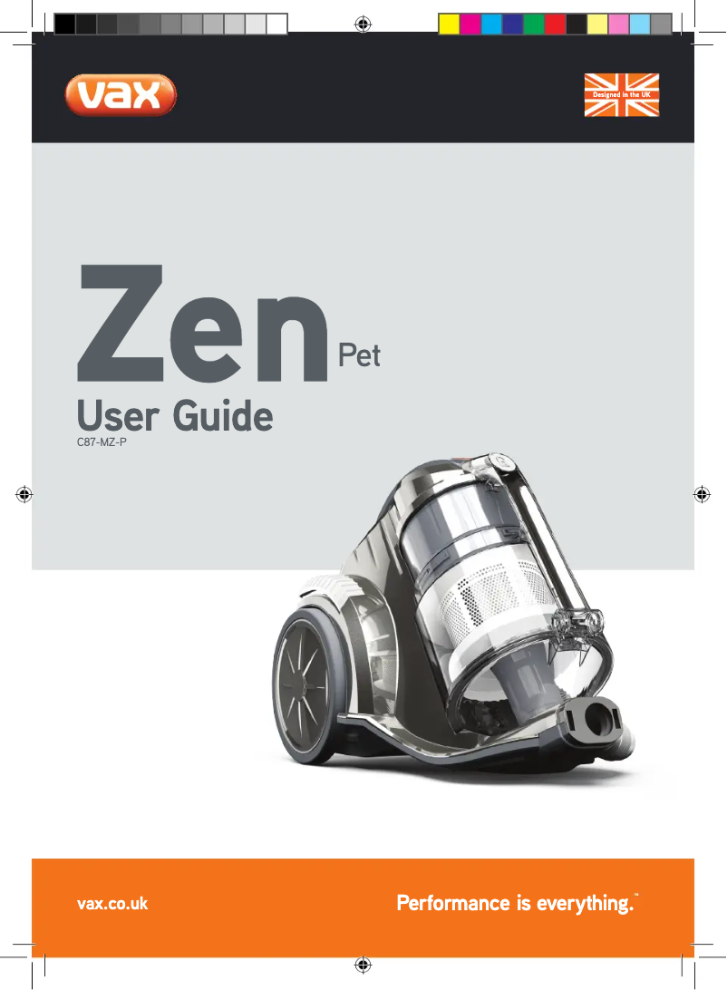 Página 1 del manual Manual de usuario Vax Zen Pet C87-MZ-P