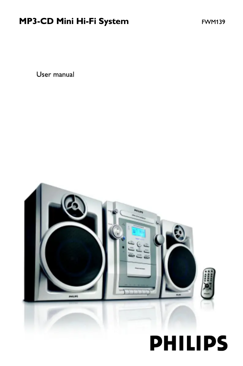 Page 1 de la notice Manuel utilisateur Philips FWM139