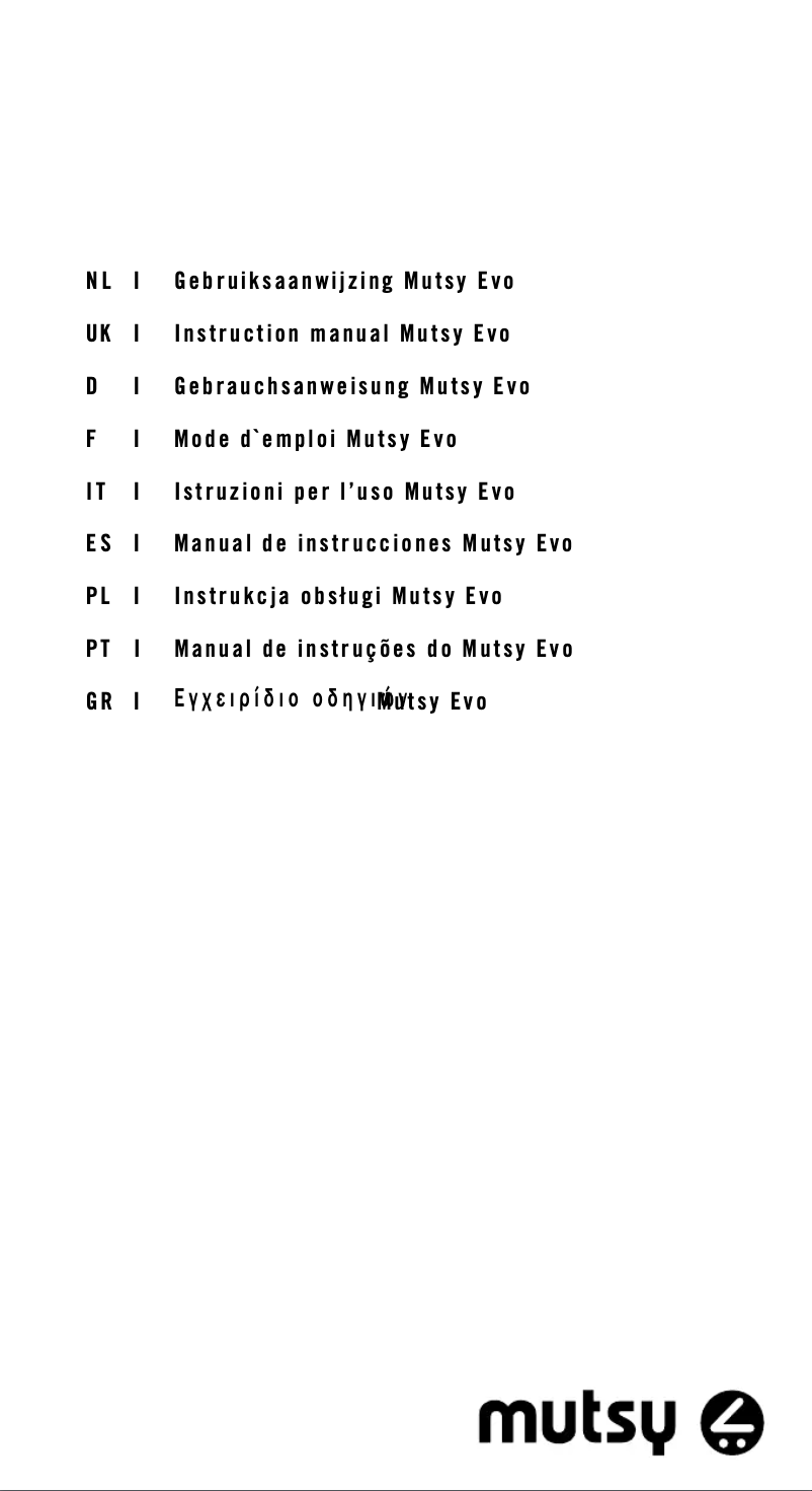 Image de la première page du manuel de l'appareil Evo