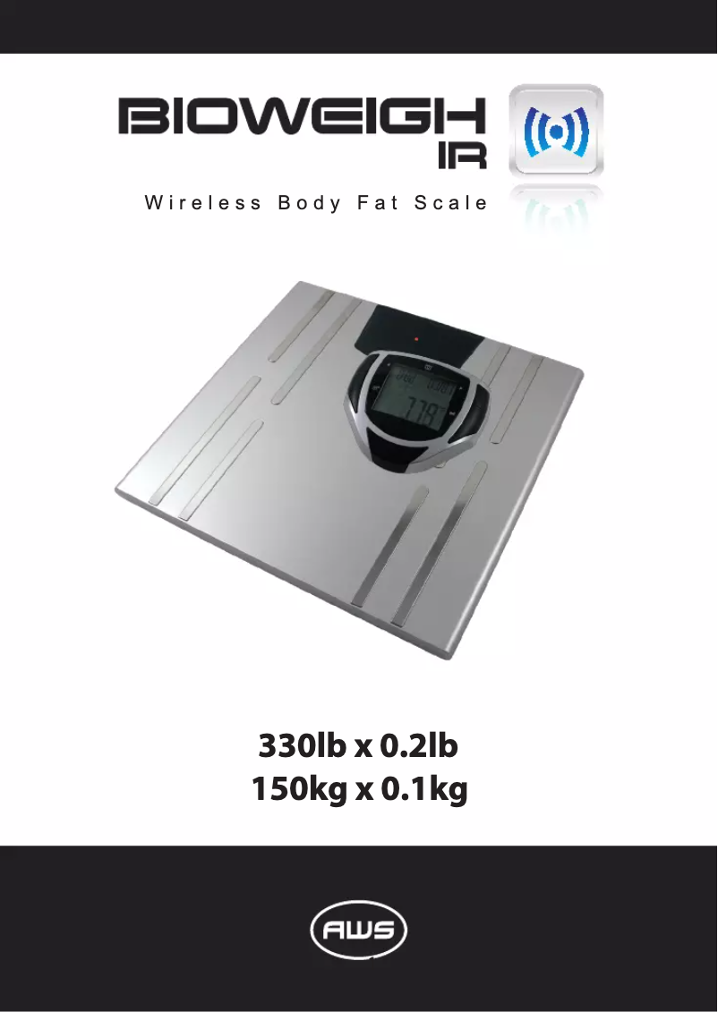 Página 1 del manual Manual de usuario American Weigh Scales BioWeigh-IR