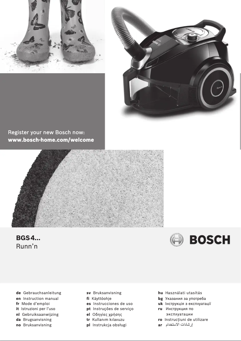 Page 1 of the manual User Manual Bosch BGS4210
