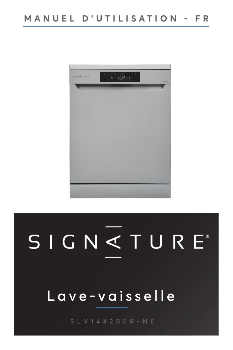 Page n°1 - Manuel utilisateur Signature SLV1442BER