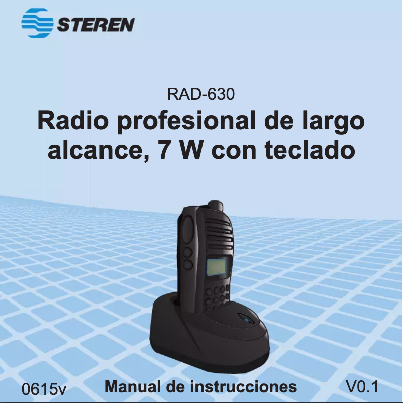 Page n°1 - Manuel utilisateur Steren RAD-630
