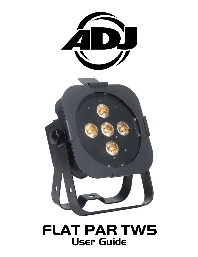 Page 1 de la notice Manuel utilisateur Adj FLAT PAR TW5