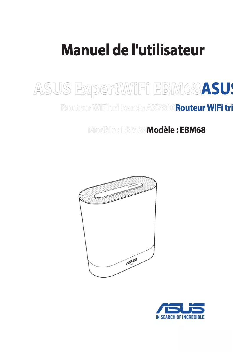 Image de la première page du manuel de l'appareil ExpertWiFi EBM68