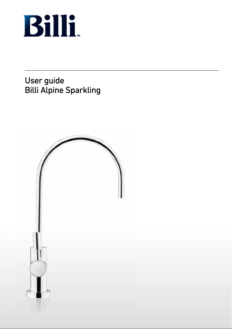 Page 1 de la notice Manuel utilisateur Billi Alpine Sparkling