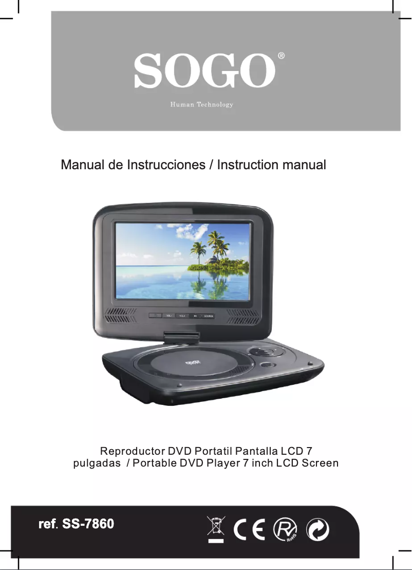 Page 1 de la notice Manuel utilisateur Sogo DVD-SS-7860