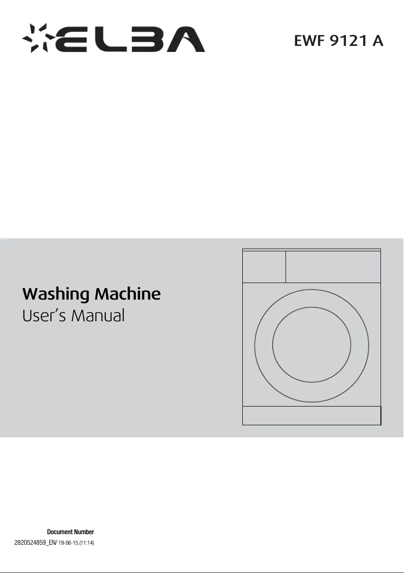 Image de la première page du manuel de l'appareil EWF 9121 A