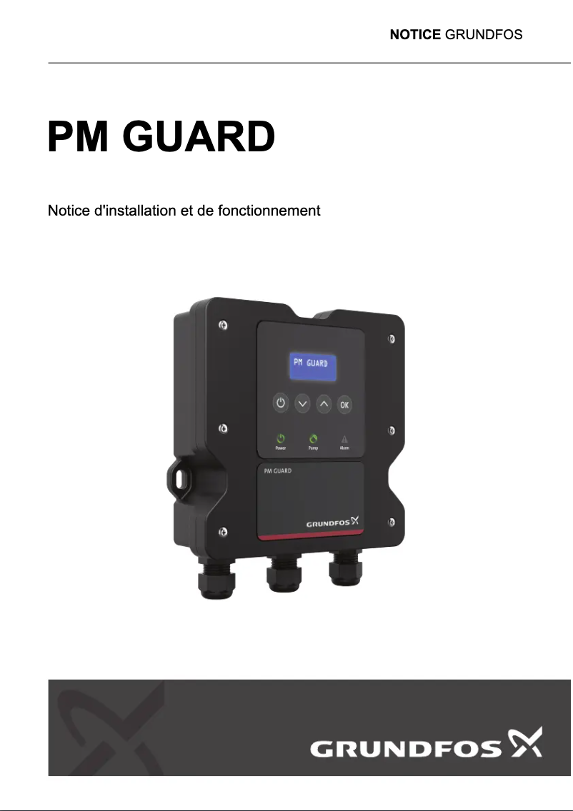 Page 1 of the manual Installation Guide Grundfos PM 1