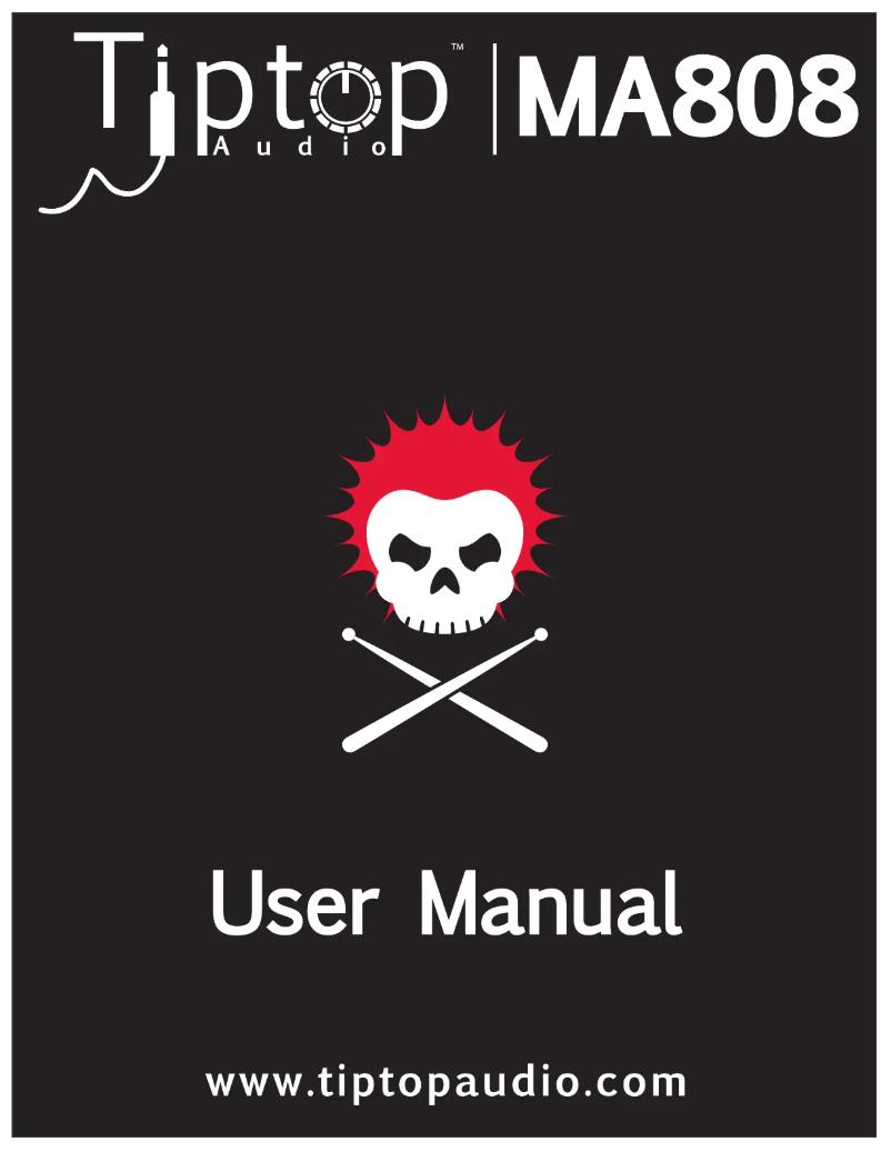 Image de la première page du manuel de l'appareil MA808