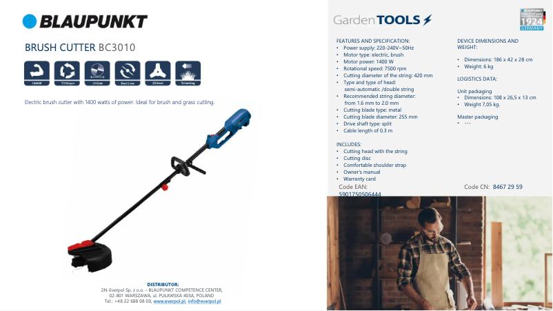 Image de la première page du manuel de l'appareil BC3010