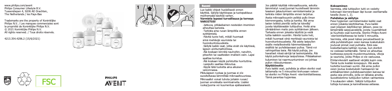 Image de la première page du manuel de l'appareil AVENT SCD303