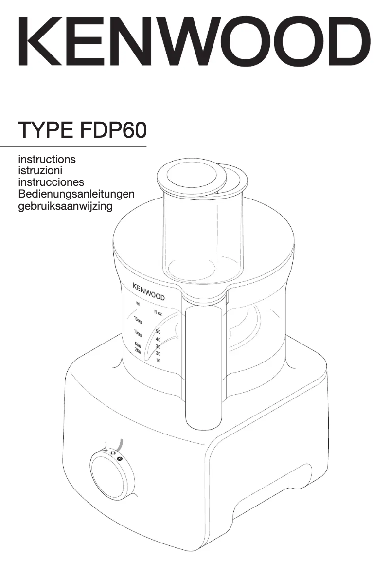 Page n°1 - Manuel utilisateur Kenwood Multipro Home FDP6