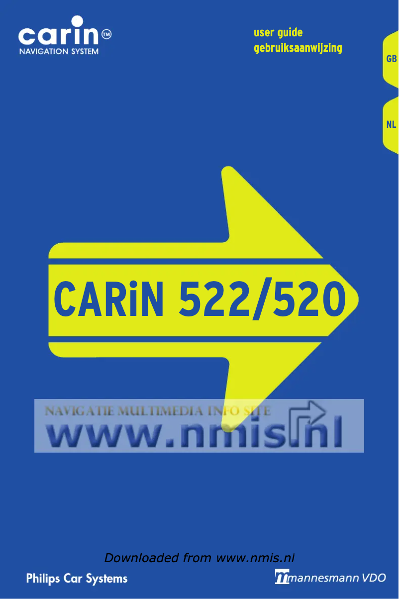 Image de la première page du manuel de l'appareil Carin 520