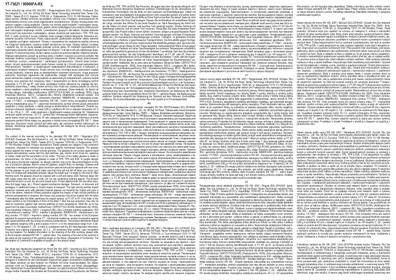 Page n°1 - Manuel utilisateur Yato YT-73621