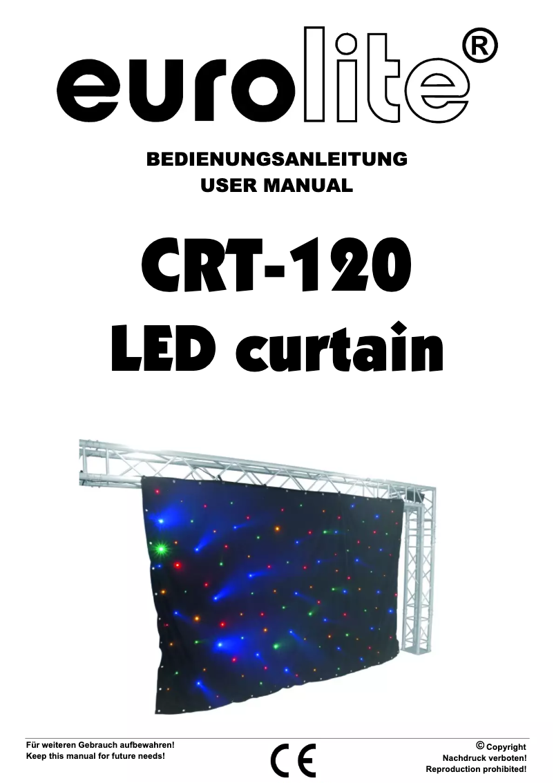 Page 1 de la notice Manuel utilisateur Eurolite CRT-120