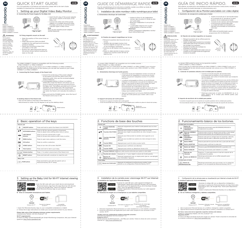 Image de la première page du manuel de l'appareil VM65X Connect