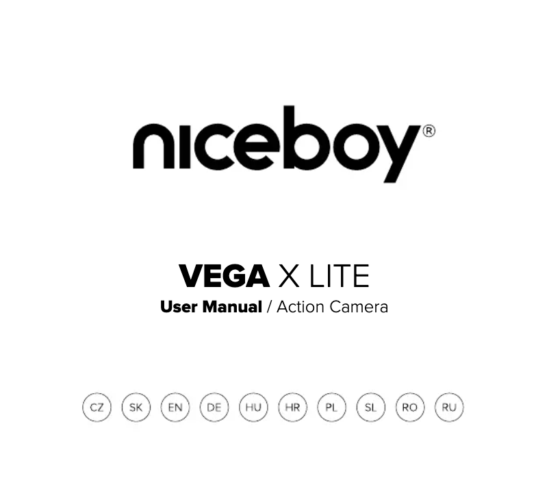 Page 1 de la notice Manuel utilisateur Niceboy VEGA X LITE