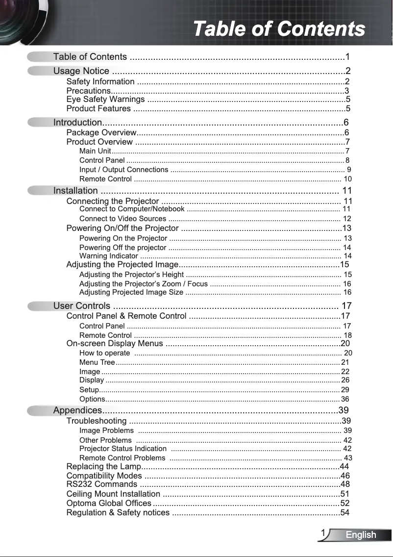 Image de la première page du manuel de l'appareil PRO150S
